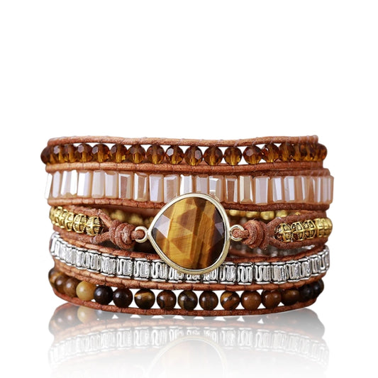 Bold Tiger Eye Wrap Bracelet