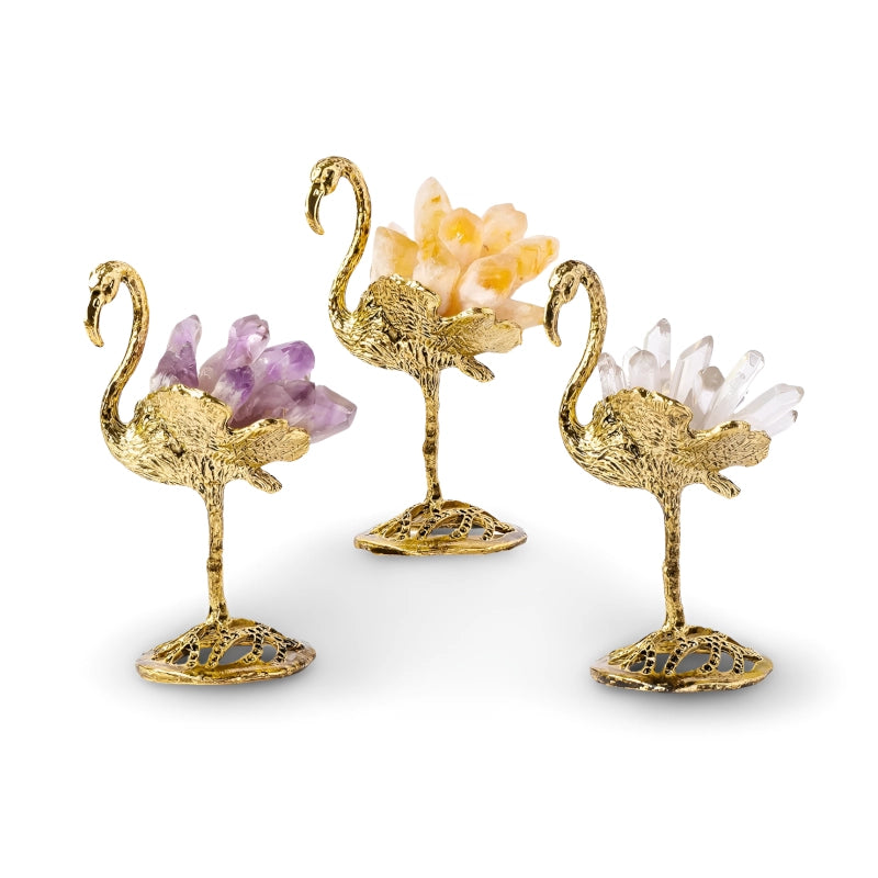 Dawn Dancer Crystal Flamingo