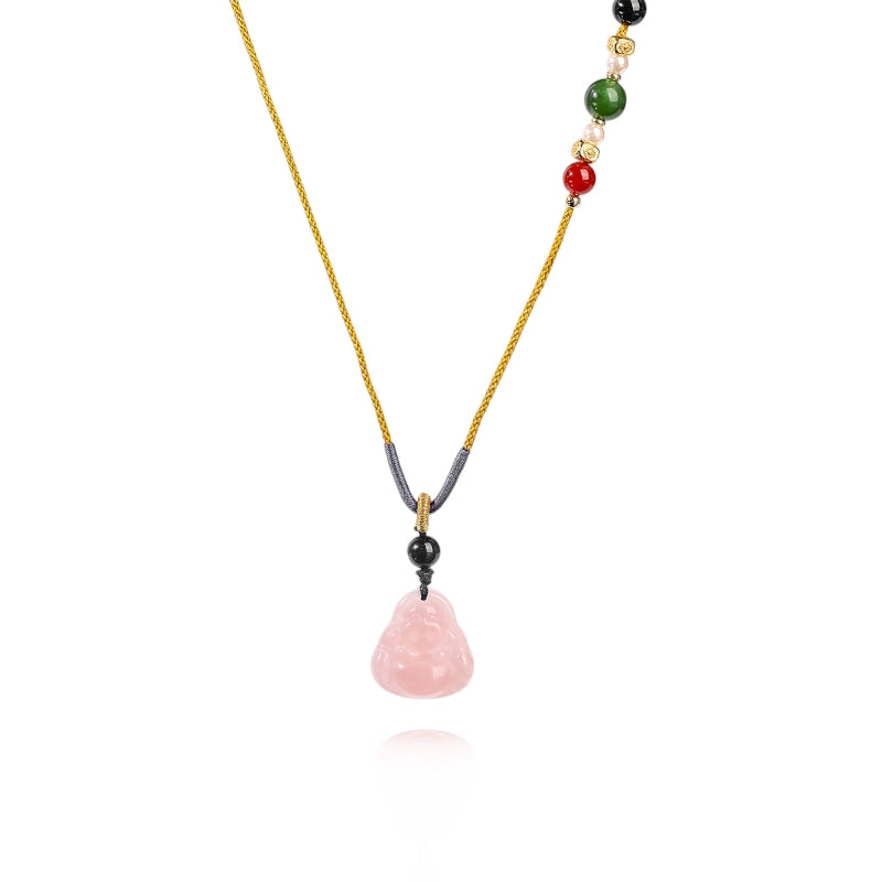 Empath Laughing Buddha Necklace