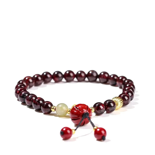 Garnet Cinnabar Bracelet