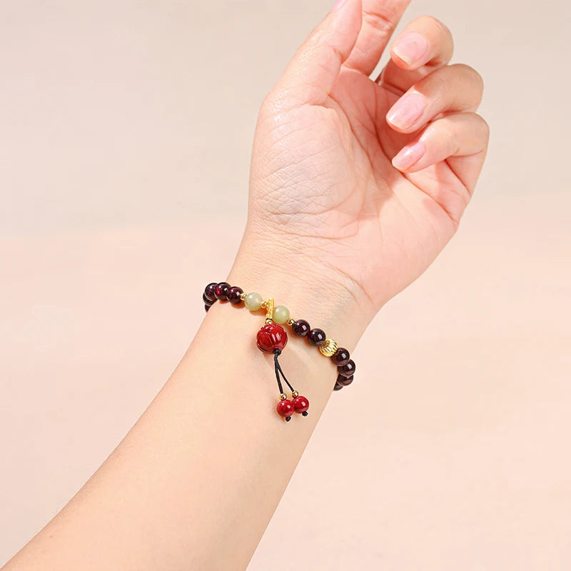 Garnet Cinnabar Bracelet