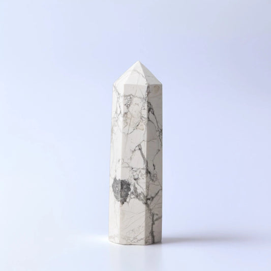 Howlite Crystal Point