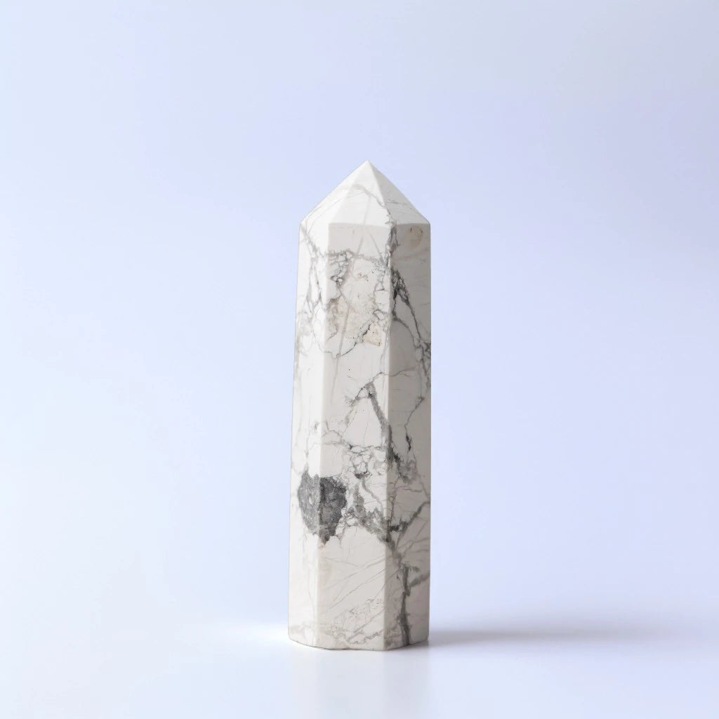 Howlite Crystal Point