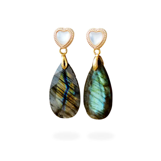 Labradorite Teardrop Earring