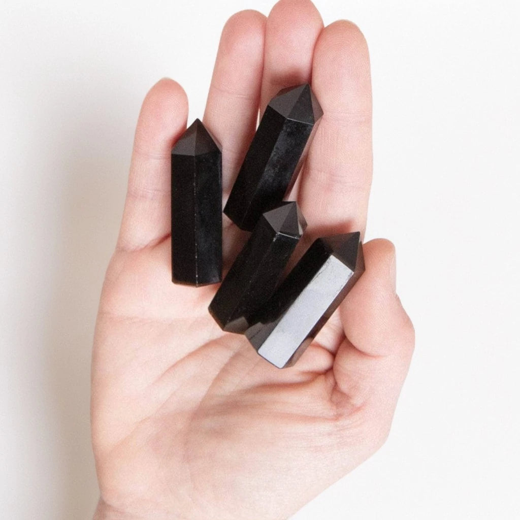 Obsidian Crystal Point
