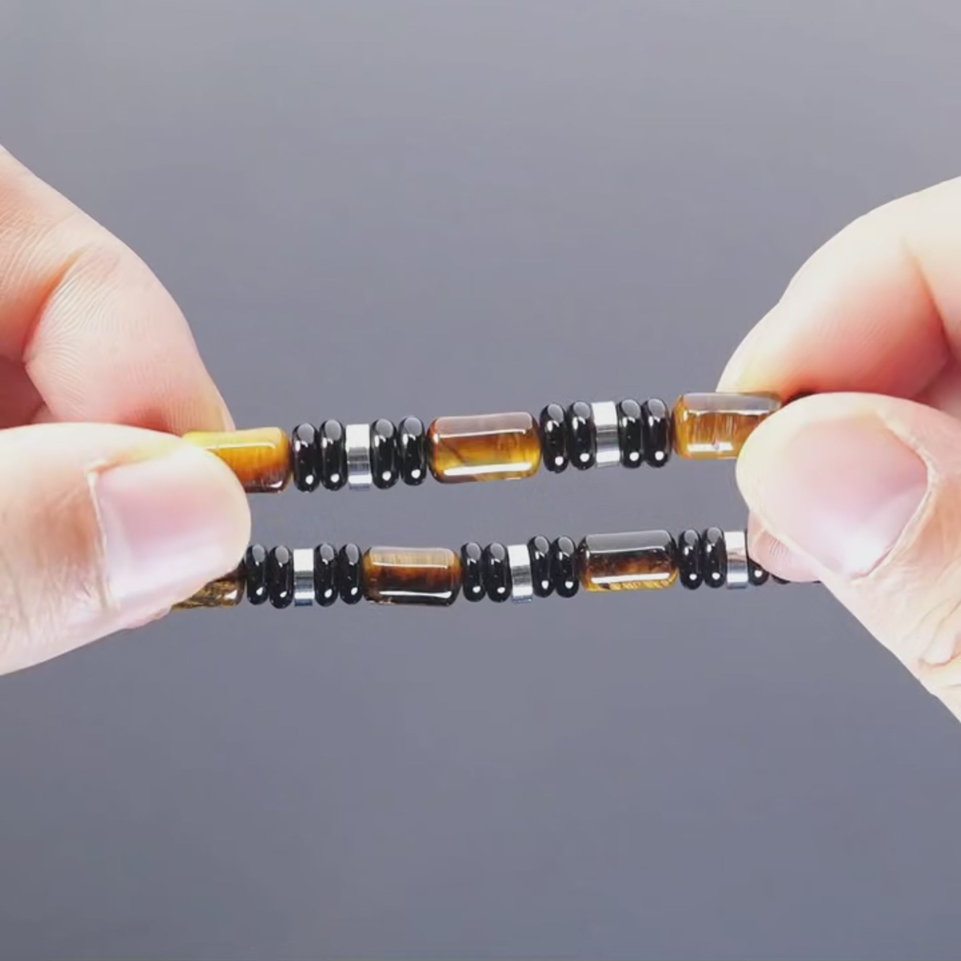 tiger eyes bracelet display