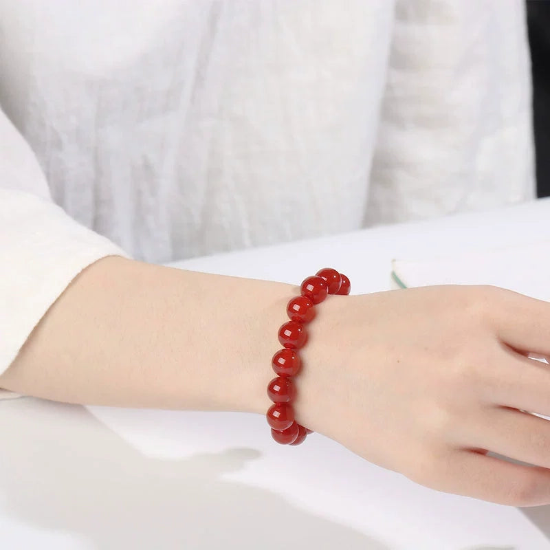 Courageous Red Agate Bracelet