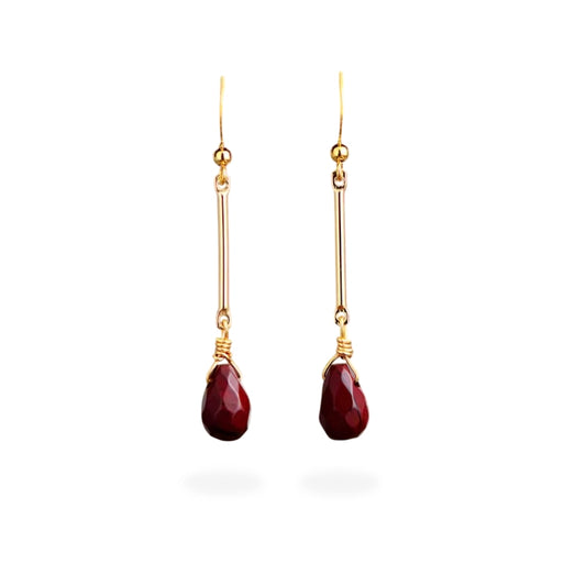 Red Jasper Dangle Earring