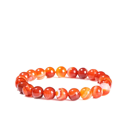 Red Striped Agate Bracelet
