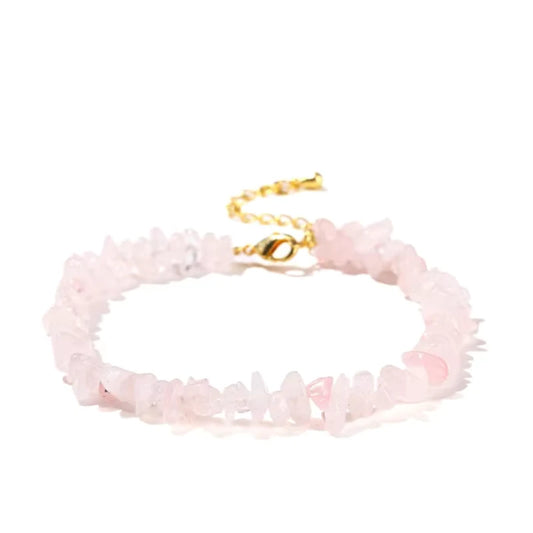 Rose Quartz Chain Bracelet