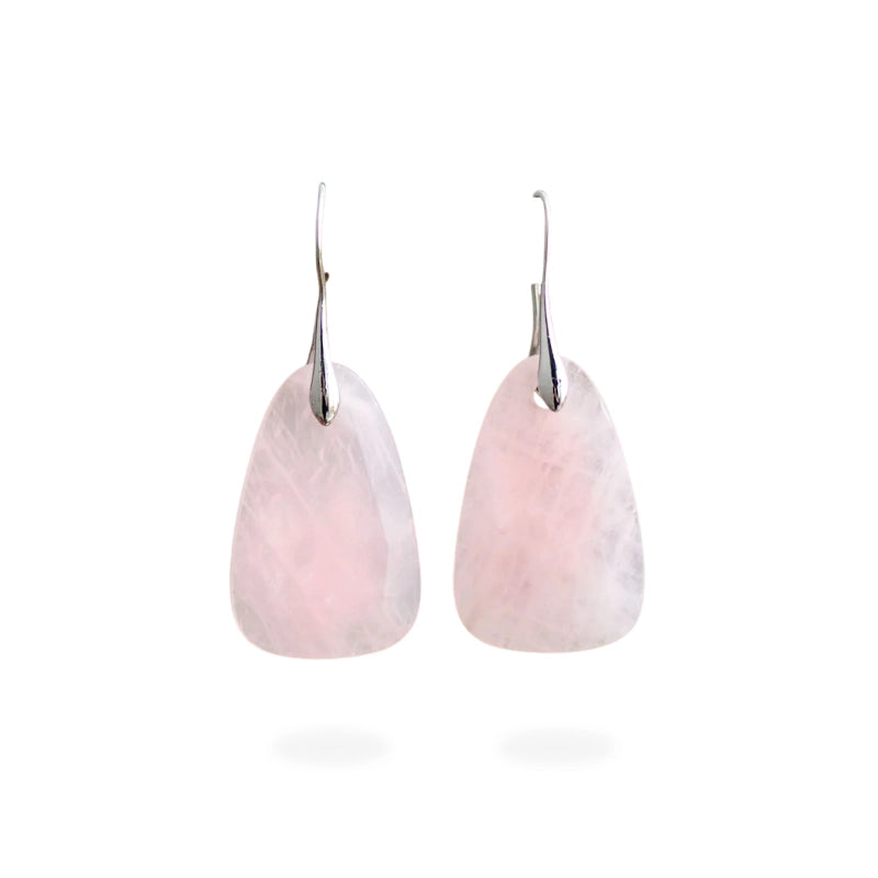 Rose Quartz Drop Earring