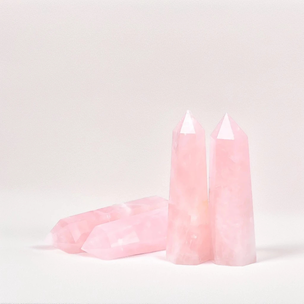 Rose Quartz Crystal Point