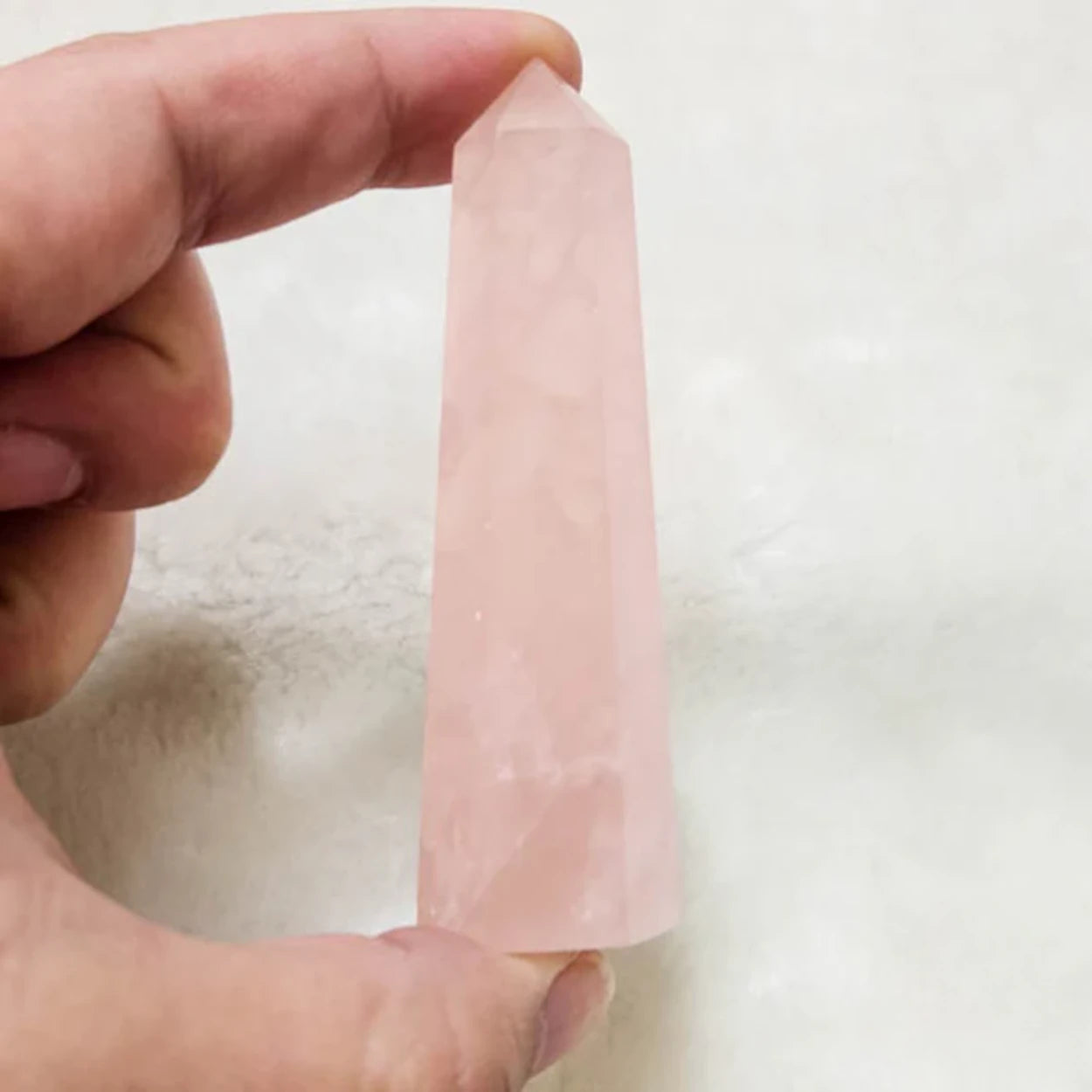 Rose Quartz Crystal Point