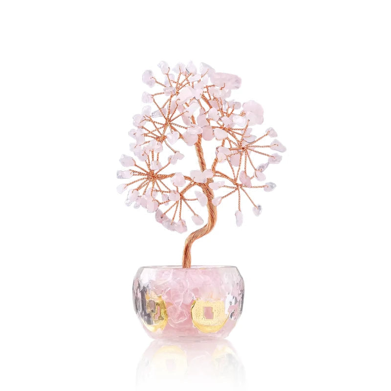 Rose Quartz Prosperity Tree