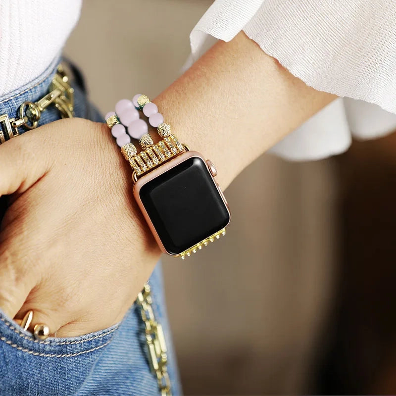 Rose Quartz Apple Watch Strap