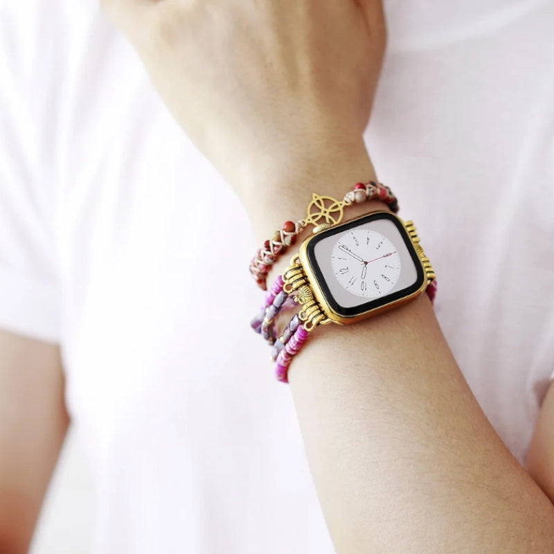 Royal Jasper Amethyst Apple Watch Strap