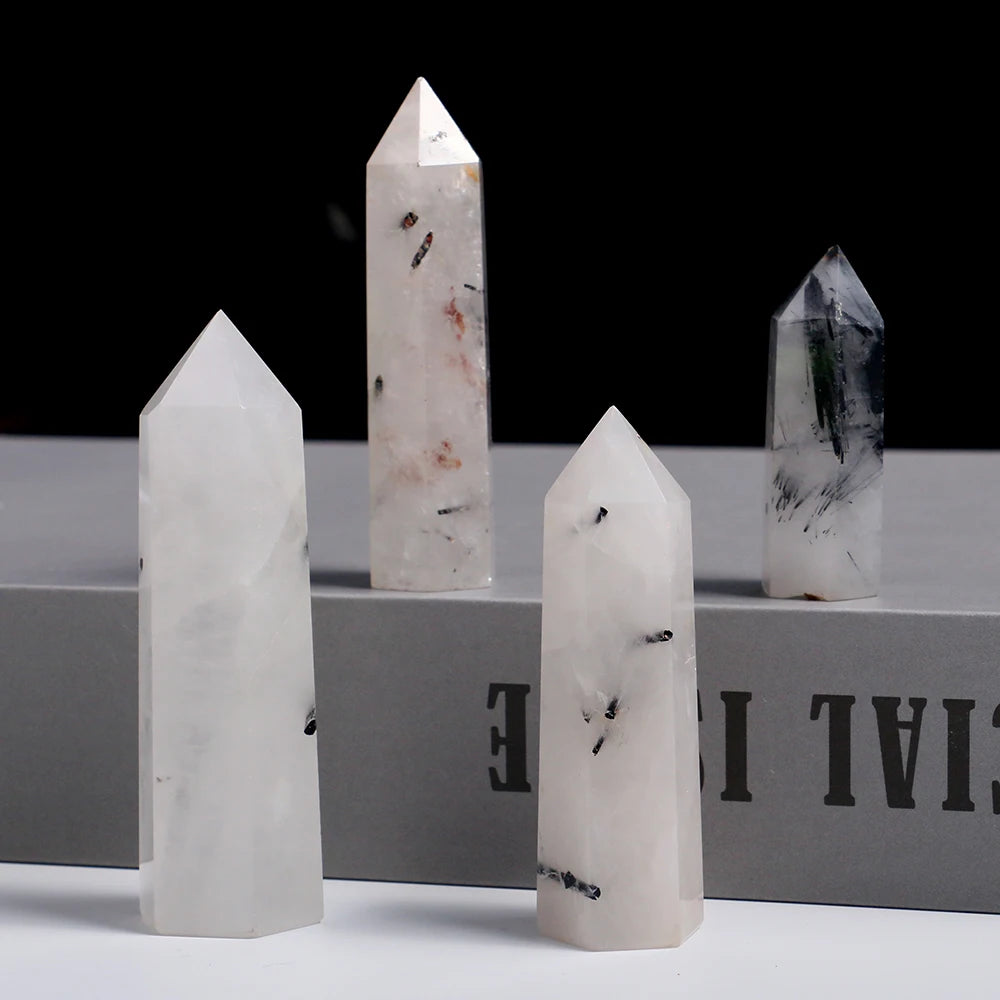 Tourmaline Quartz Crystal Point