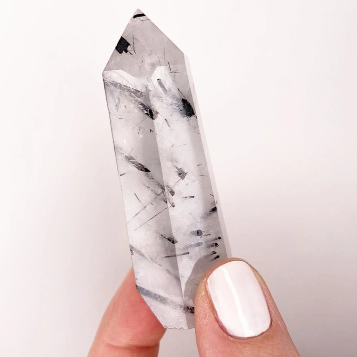 Tourmaline Quartz Crystal Point