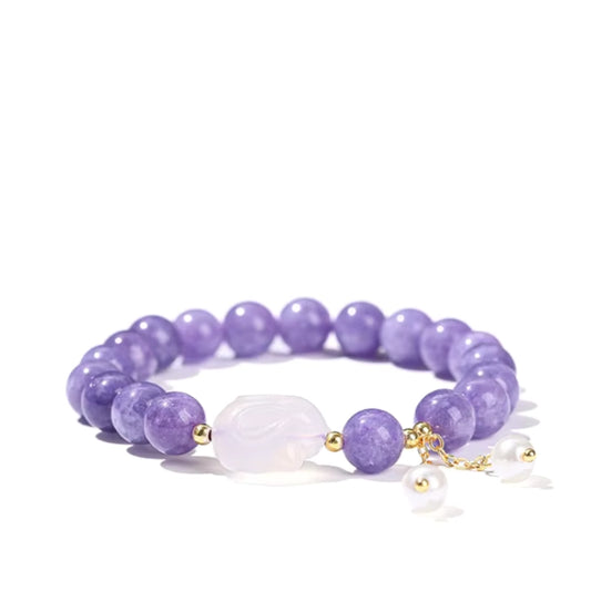 Serenity Purple Chalcedony Bracelet