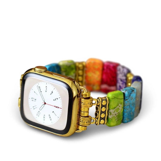 7 Chakra Jaspers Apple Watch Strap