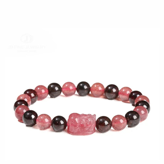Strawberry Garnet Pixiu Bracelet