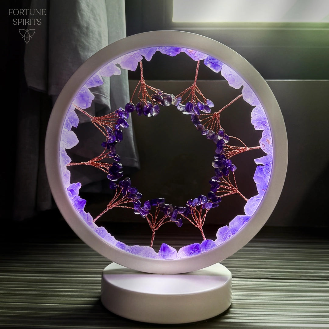 The Calming Forest - Amethyst Protection Night Lamp