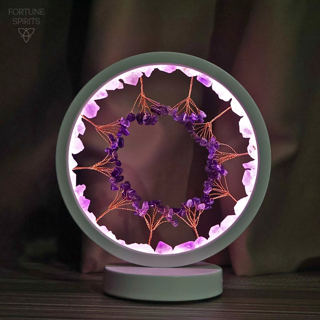 The Calming Forest - Amethyst Protection Night Lamp