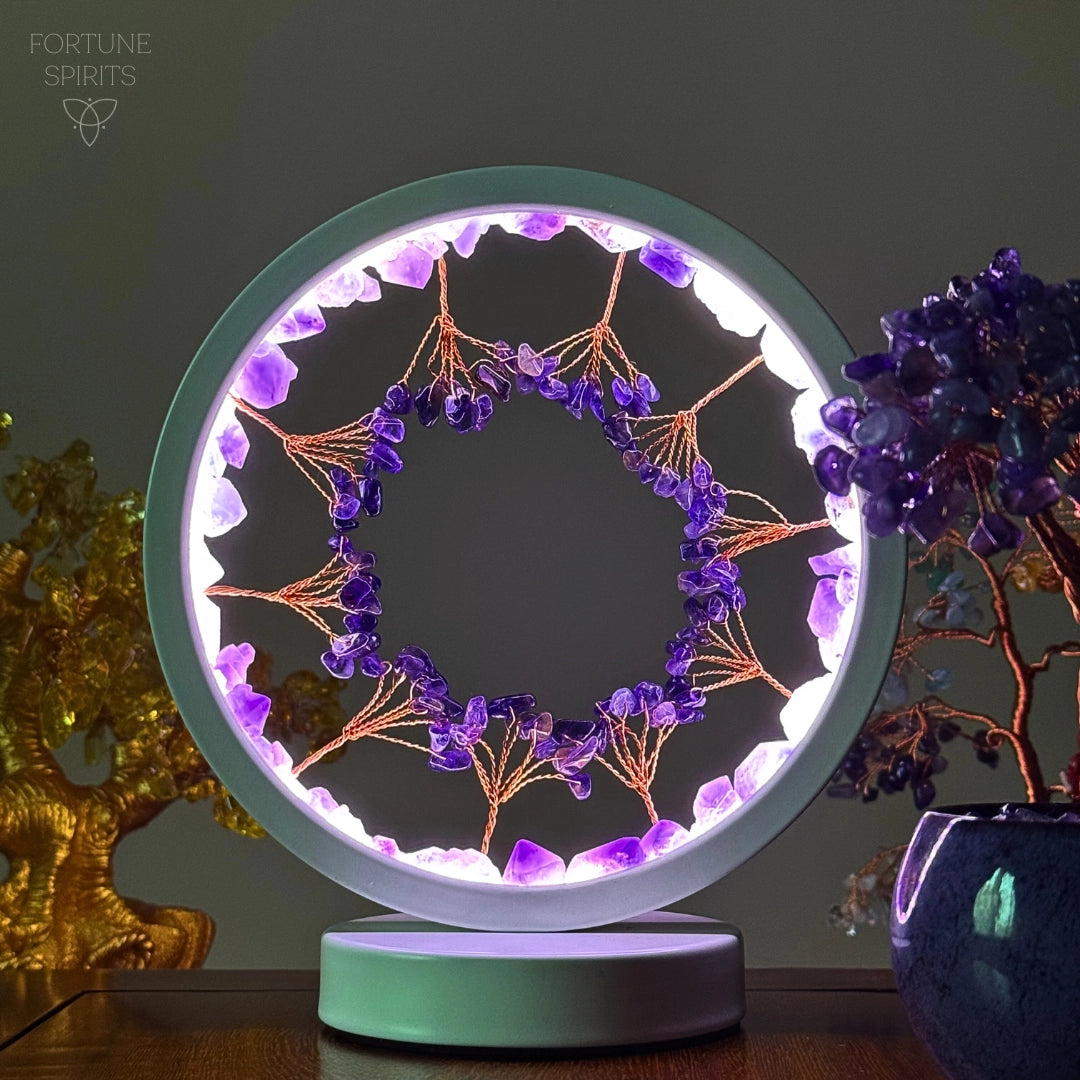 The Calming Forest - Amethyst Protection Night Lamp