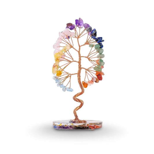 Twisted 7 Chakra Crystal Tree