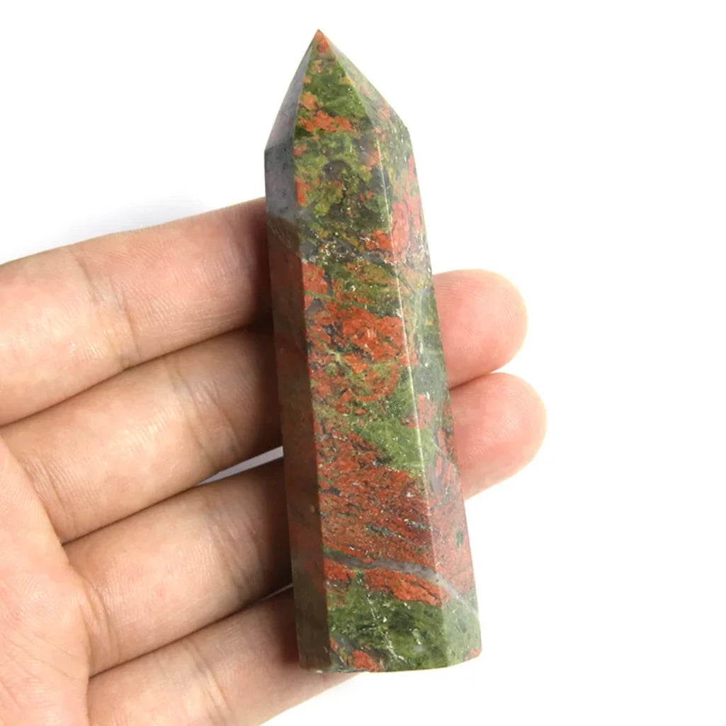 Unakite Crystal Point
