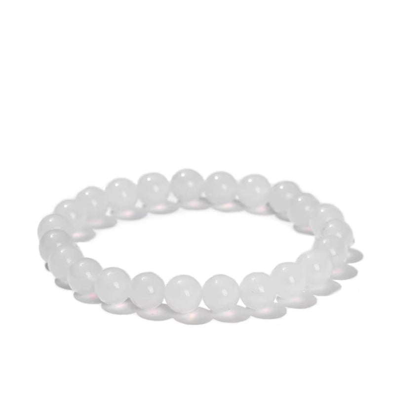 Peaceful White Agate Bracelet