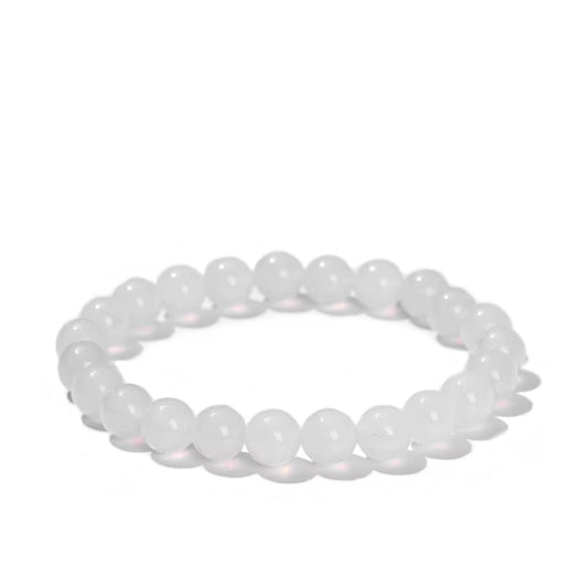 Peaceful White Agate Bracelet