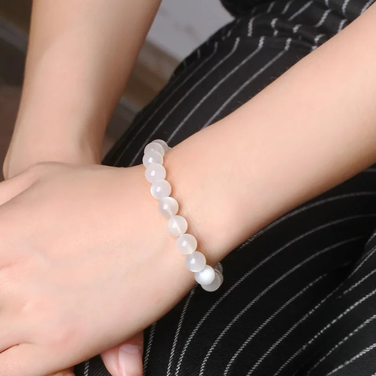 White Moonstone Bracelet