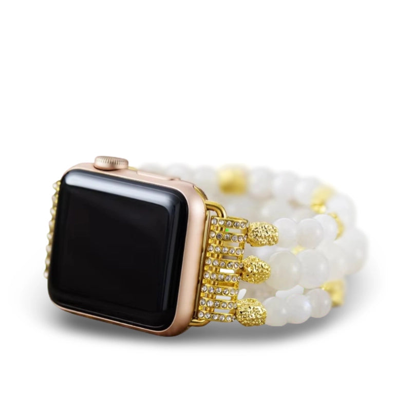 White Moonstone Apple Watch Strap