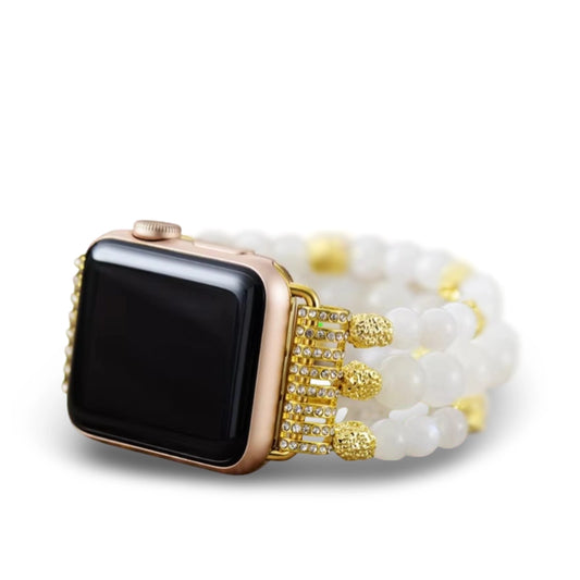 White Moonstone Apple Watch Strap