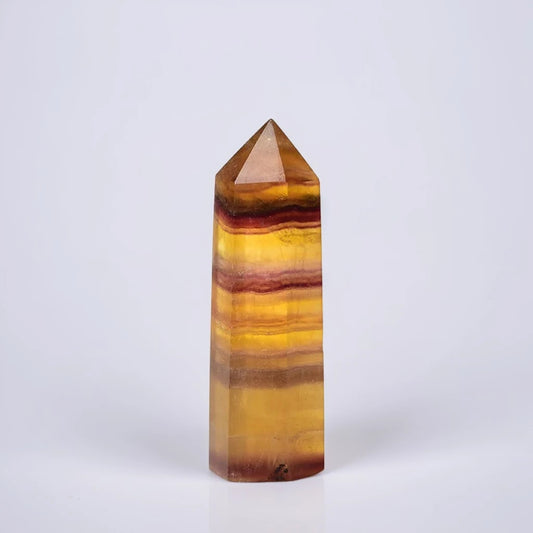 Yellow Fluorite Crystal Point