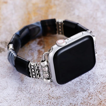 Noir Agate Apple Watch Strap