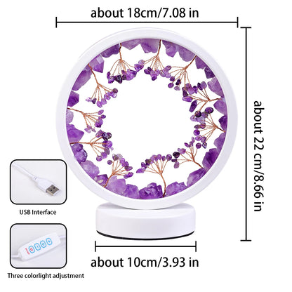 The Calming Forest - Amethyst Protection Night Lamp