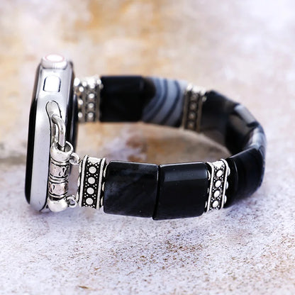 Noir Agate Apple Watch Strap