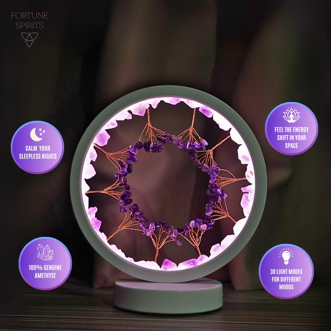 The Calming Forest - Amethyst Protection Night Lamp