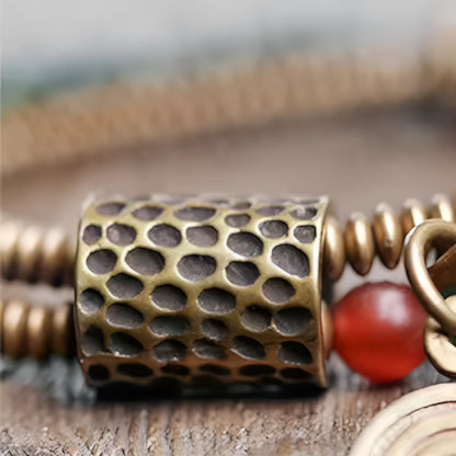 Moss Agate Copper Bracelet