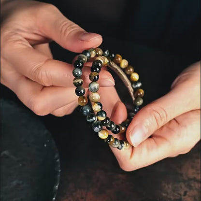 Trinity Tiger Eye Bracelet
