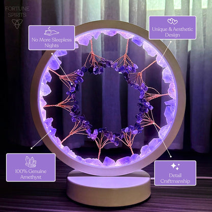 The Calming Forest - Amethyst Protection Night Lamp